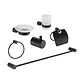 Kit de Baño Elegante 6 Piezas Negro Mate en Acero 304 - Miniatura 1