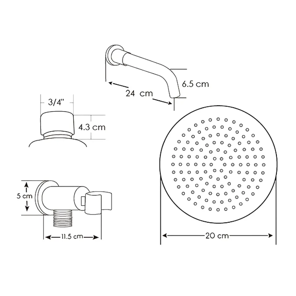 Kit Monocomando Empotrado Para Ducha y Teléfono 2