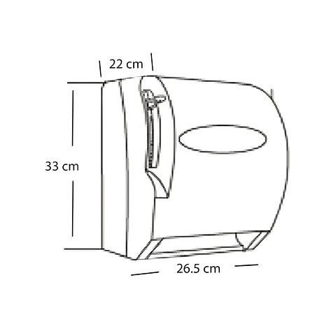 Promo Dispensador de Papel Toalla + Rollo Jumbo Ellia 200m