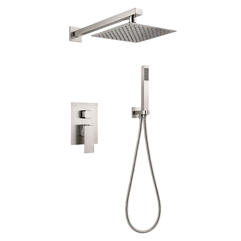 Set Monocomando para Ducha de Acero Inoxidable