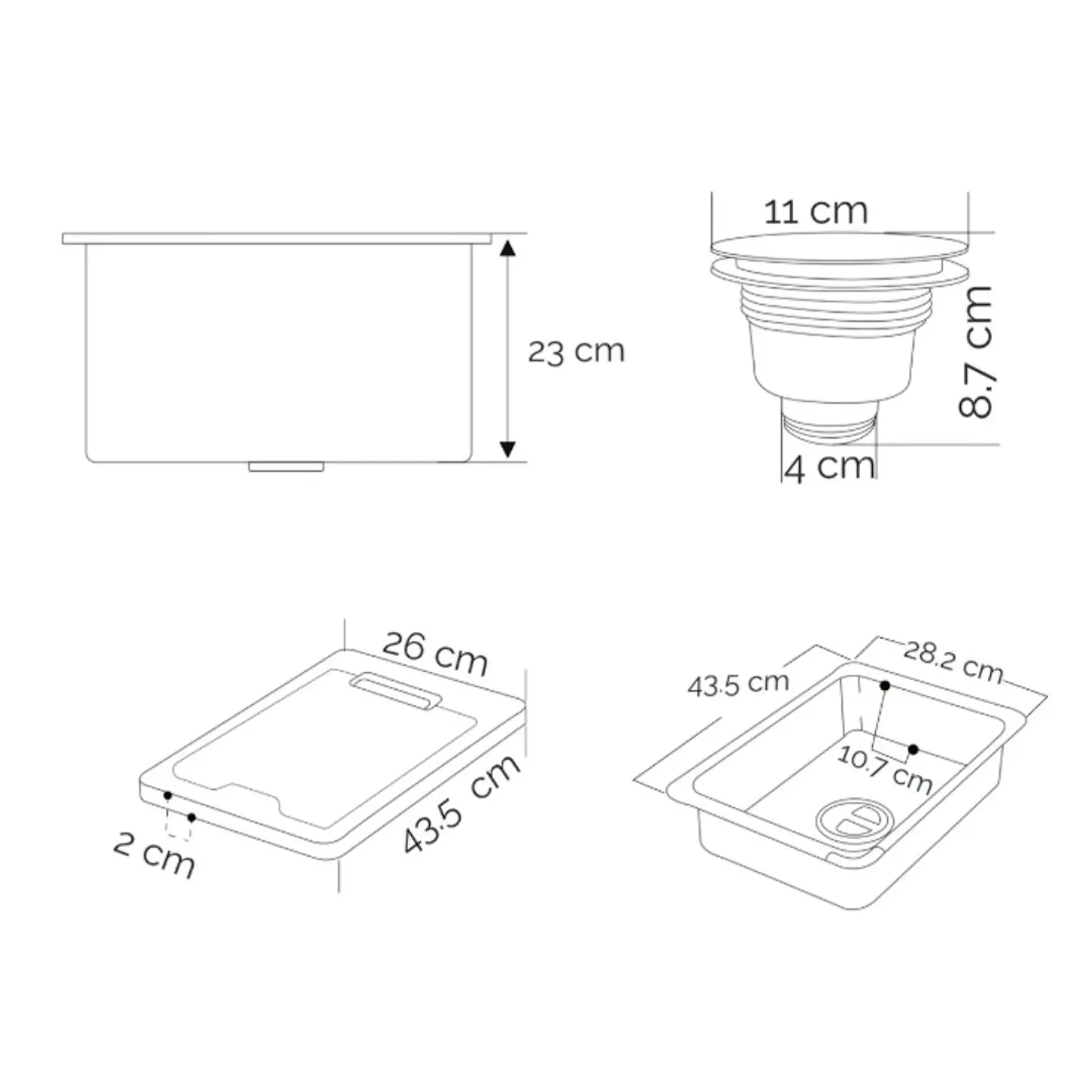 Lavadero de Cocina de Acero Inoxidable Plomo 4