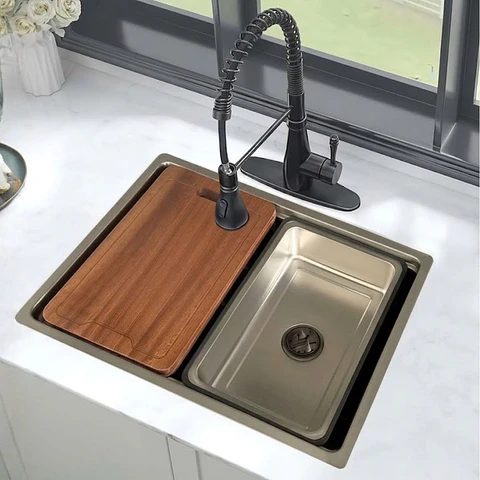 Lavadero de Cocina de Acero Inoxidable Plomo