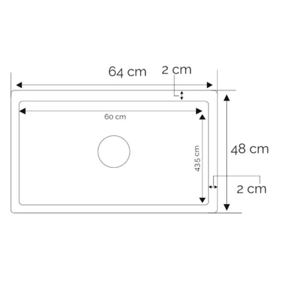 Lavadero de Cocina de Acero Inoxidable Negro 3