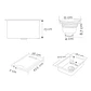  Lavadero de Cocina de Acero Inoxidable con Escurridor Dorado - Miniatura 4