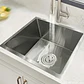 Lavadero de Cocina de Acero Inoxidable de Empotrar con Poza Profunda - Miniatura 2