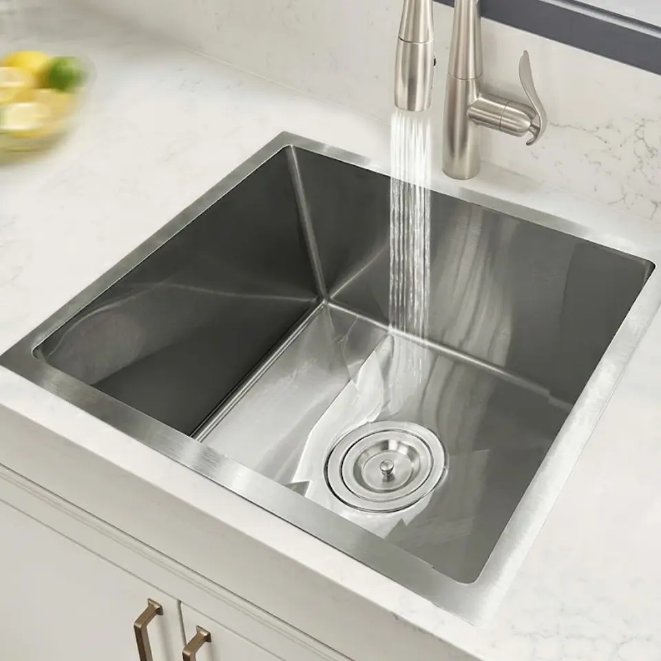 Lavadero de Cocina de Acero Inoxidable de Empotrar con Poza Profunda 2