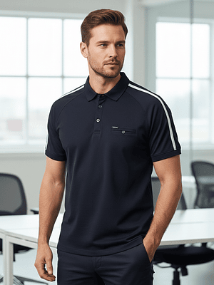 Polo Cuello Camisero Casual