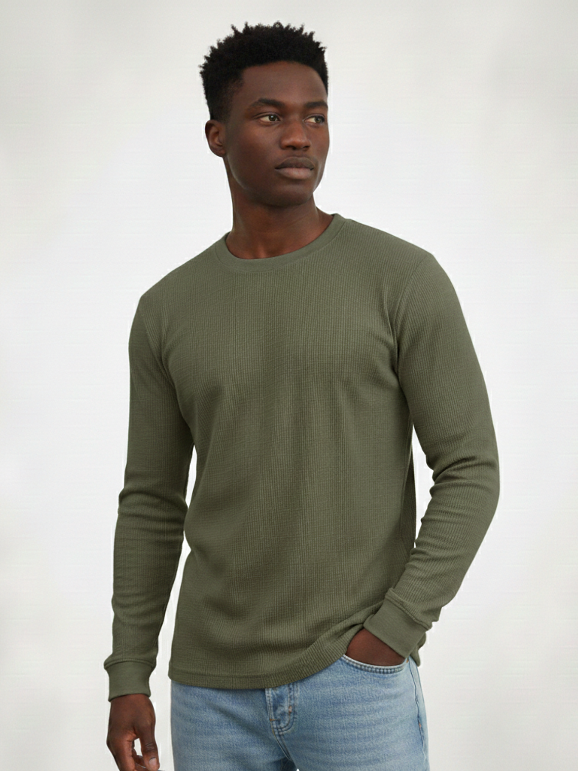 Polo Waffle Manga Larga 3