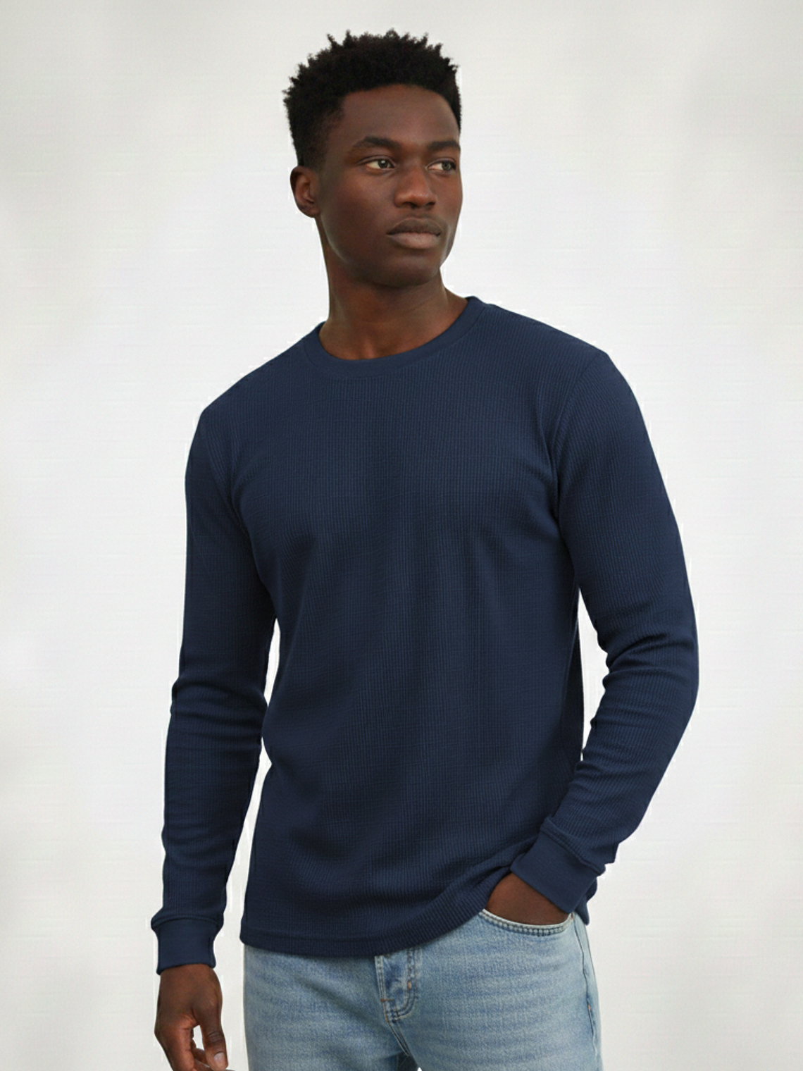 Polo Waffle Manga Larga 4