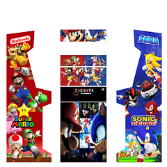 Vinil Premium - Mario Vs Sonic