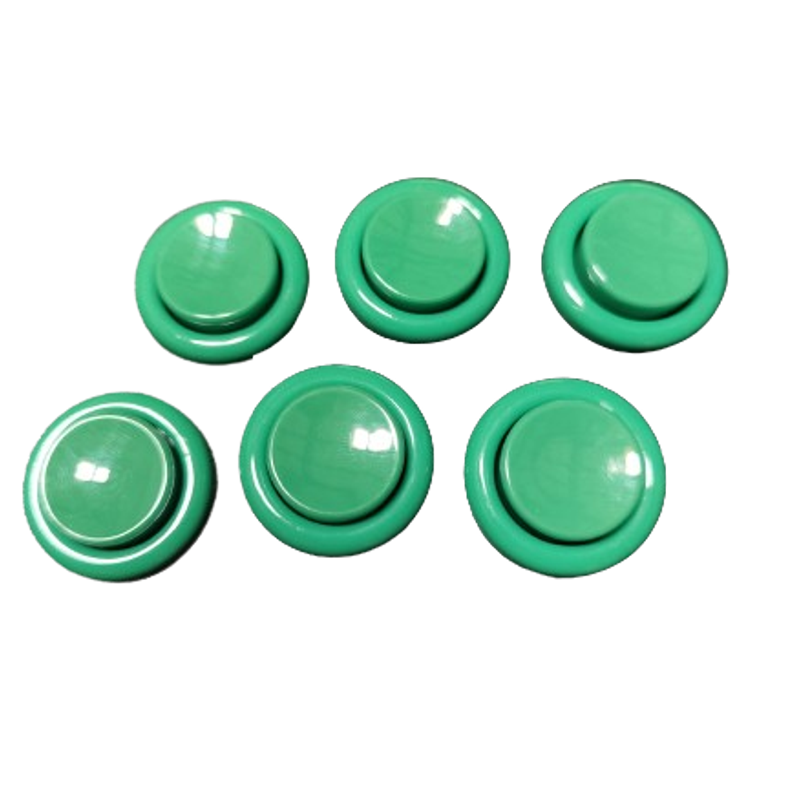 Botões americanos concavos 28mm - Verde 1
