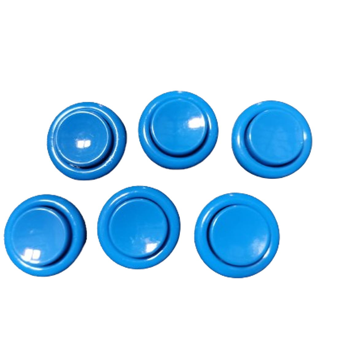 Botões americanos concavos 28mm - Azul 1