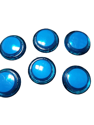 Botões Iluminados Led 28mm - Azul