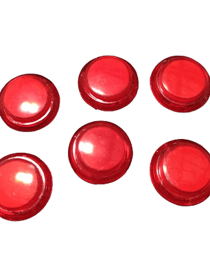 Botões Iluminados Led 28mm - Vermelho