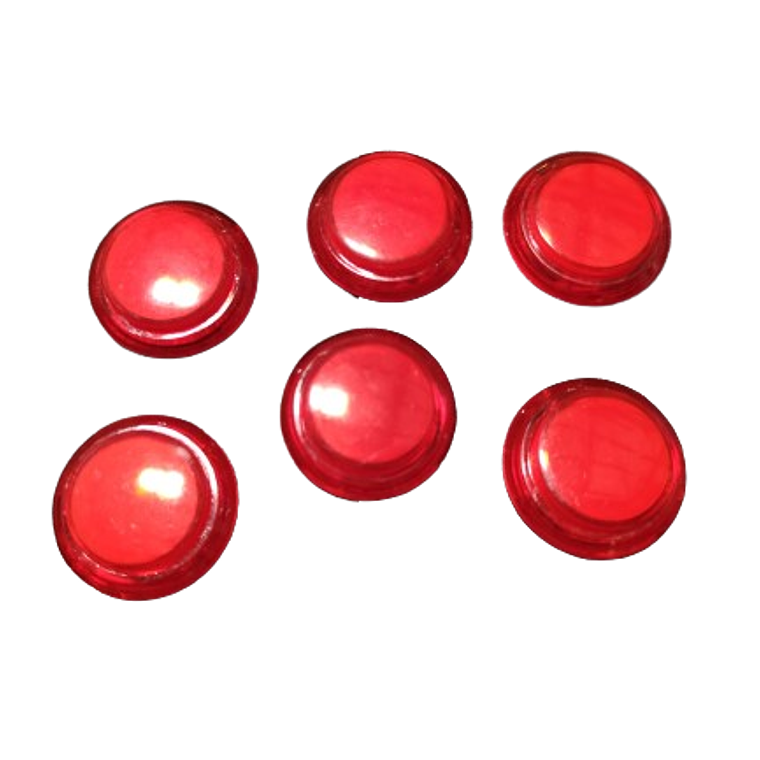 Botões Iluminados Led 28mm - Vermelho 1