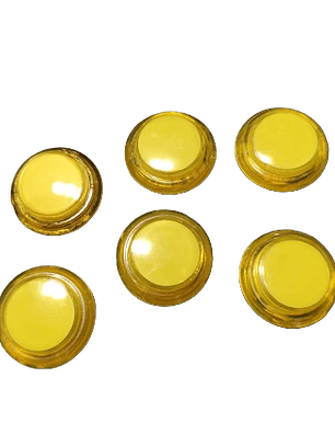 Botões Iluminados Led 28mm - Amarelo