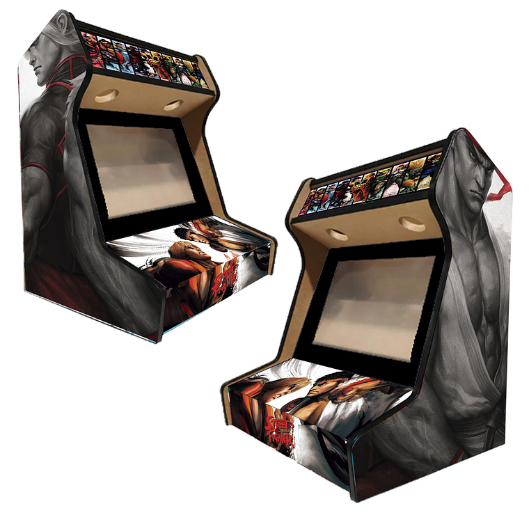 Arcade Bartop - Street Fighter Cinza 2