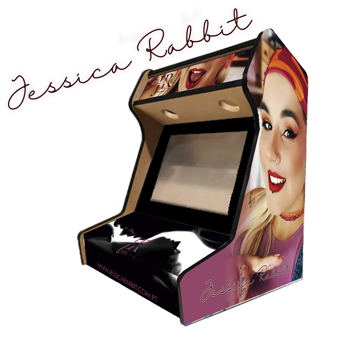 Arcade Bartop Personalizada - Jessica Rabbit 1