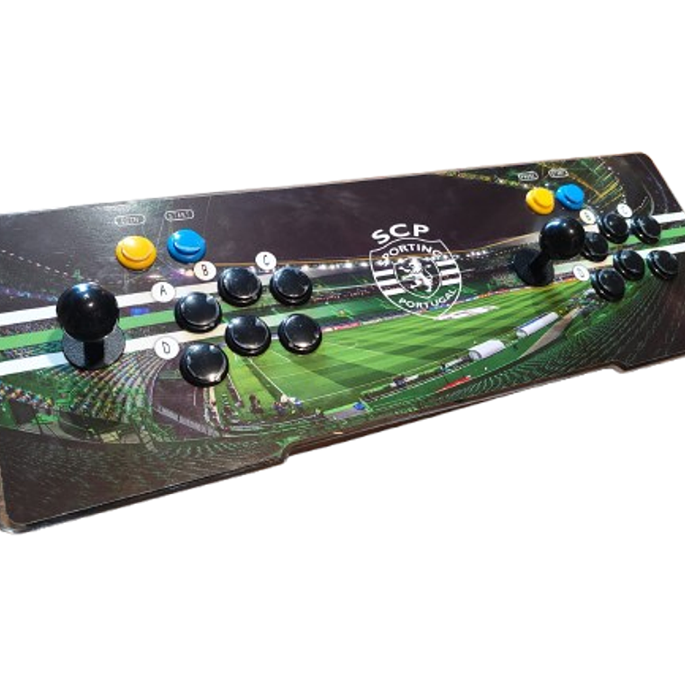 Teclado Arcade 7000 Jogos - Com botões de pinball 6