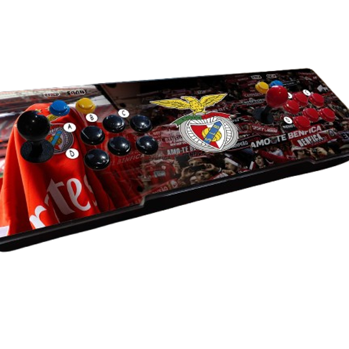 Teclado Arcade 7000 Jogos - Com botões de pinball 12