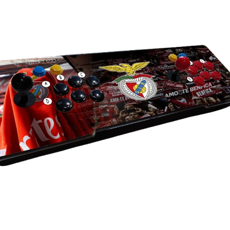 Teclado Arcade 7000 Jogos - Com botões de pinball 12