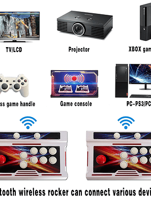 Kit Teclado Arcade Sem fios 