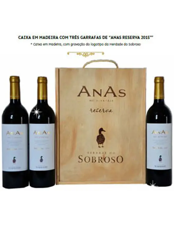 Conjunto Anas Red Wood Box