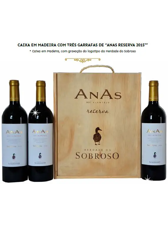 Conjunto Anas Red Wood Box