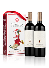 Estojo Sobroso Tinto 2 Garrafas