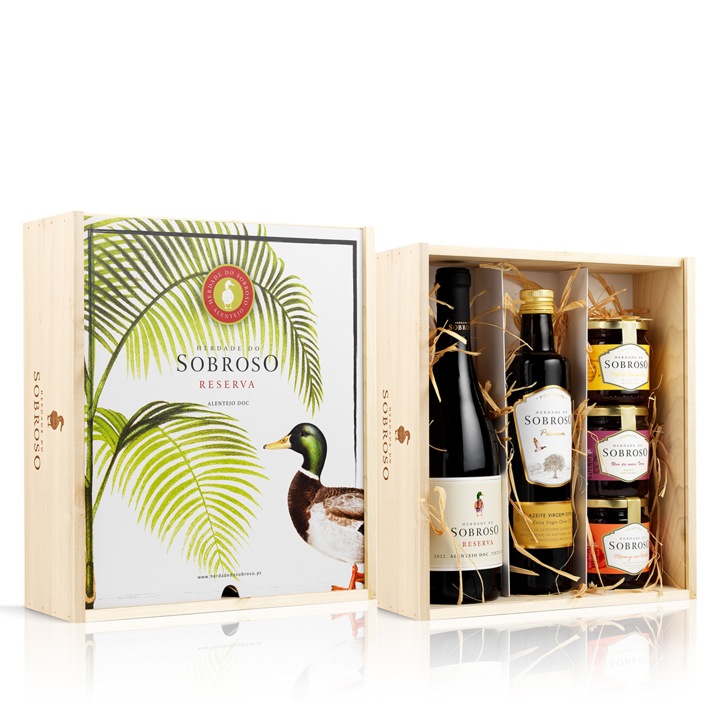 Conjunto Sobroso Reserva Tinto Azeite Compotas Mel 