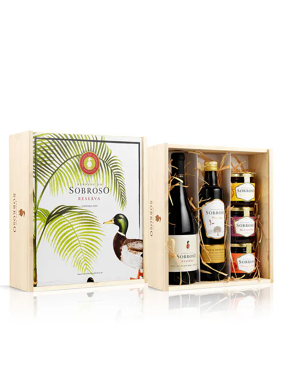 Conjunto Sobroso Reserva Tinto Azeite Compotas Mel 