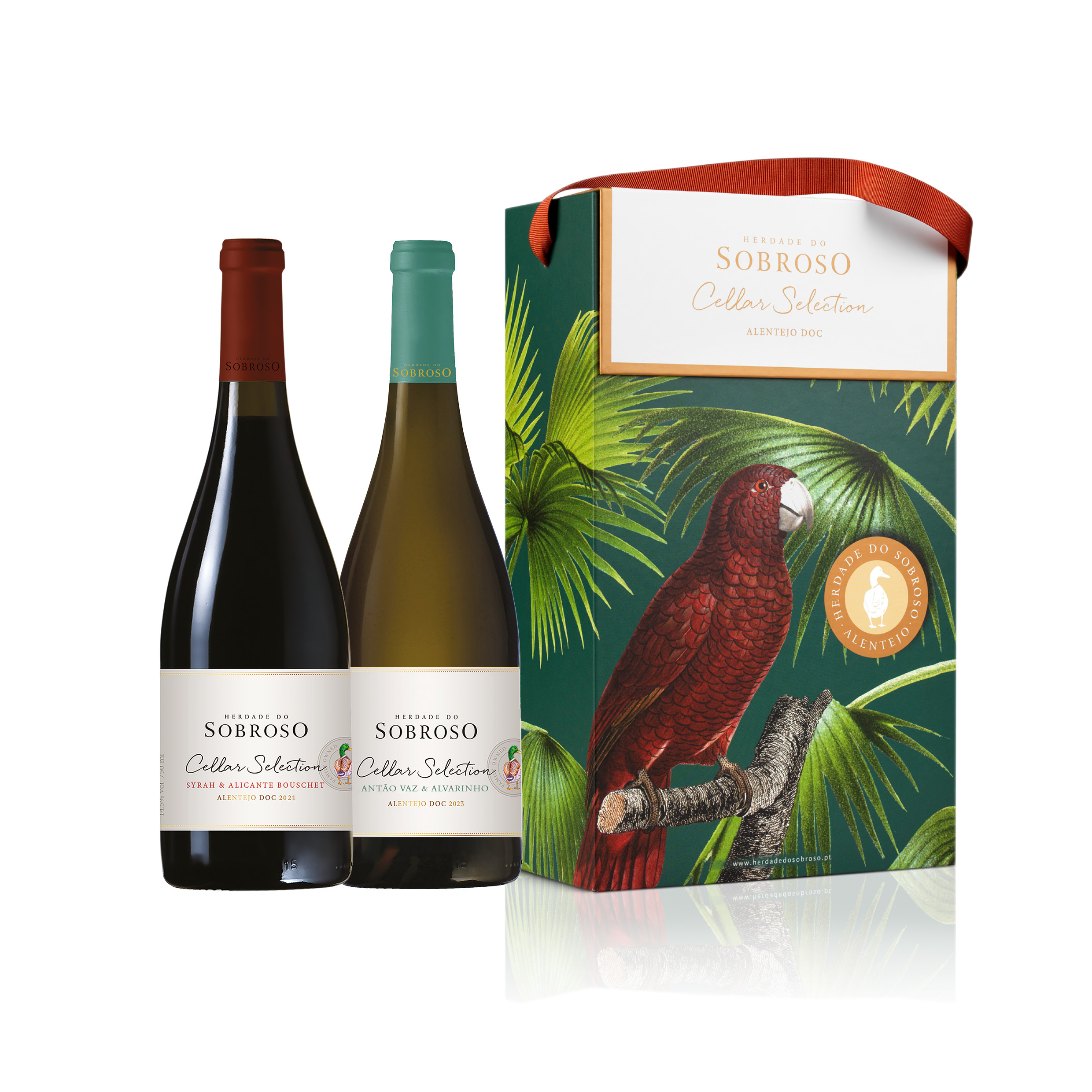 Conjunto Sobroso Cellar Selection Tinto e Branco