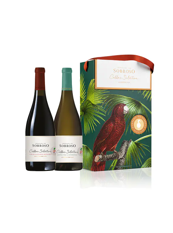 Conjunto Sobroso Cellar Selection Tinto e Branco