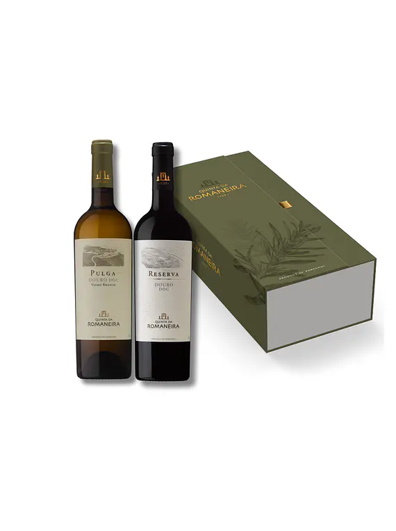 Estojo Qta. Romaneira Tinto Reserva e Branco Pulga