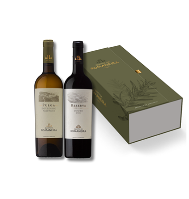 Estojo Qta. Romaneira Tinto Reserva e Branco Pulga
