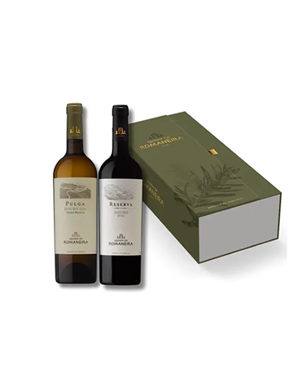Estojo Qta. Romaneira Tinto Reserva e Branco Pulga