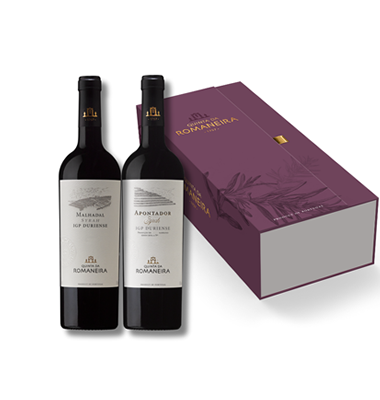 Estojo Qta. Romaneira Tinto Syrah Malhadas e Apontador