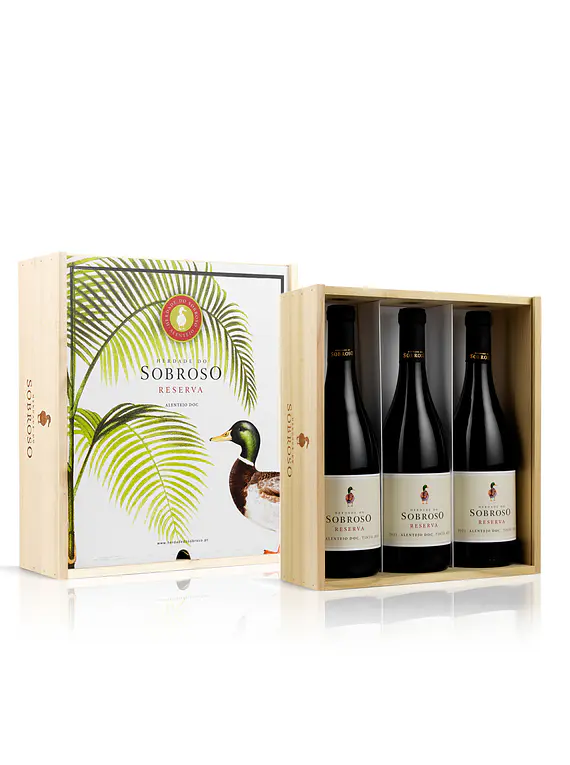 Conjunto Sobroso Reserva Tinto caixa 3 garrafas 