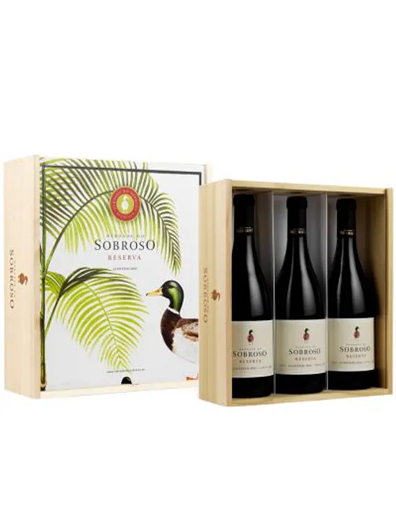 Conjunto Sobroso Reserva Tinto caixa 3 garrafas 