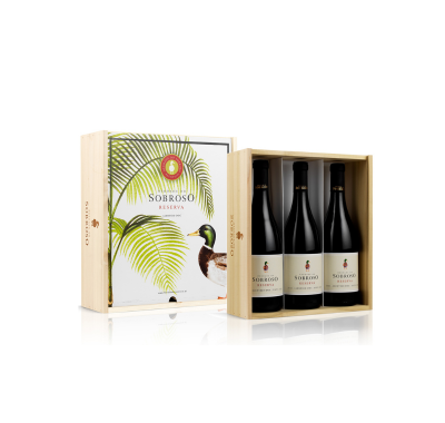 Conjunto Sobroso Reserva Tinto caixa 3 garrafas 