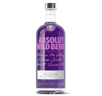 Vodca Absolute wild Berry