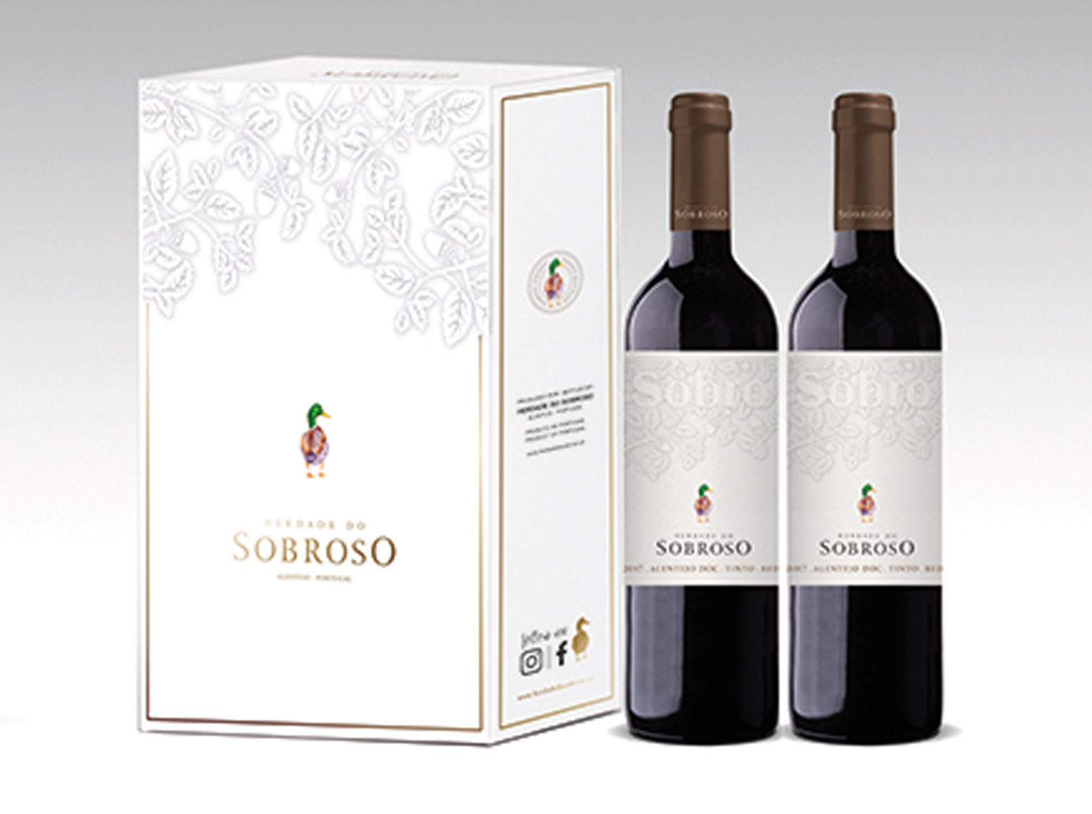 Conjunto Sobro Tinto caixa cartão C asa 