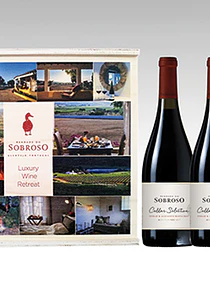 Conjunto Sobroso Cellar Selection Caixa Madeira 3 garrafas 