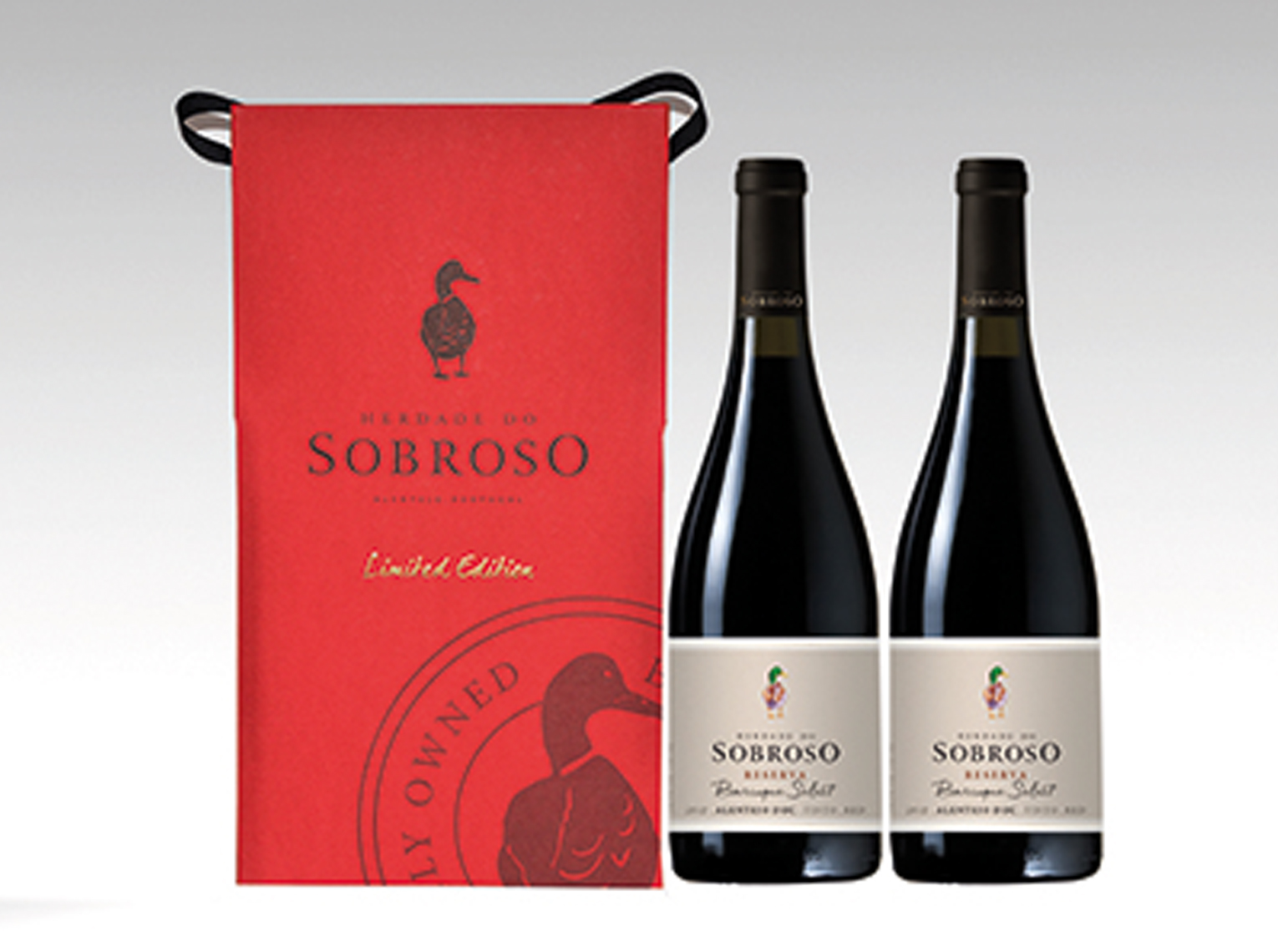Conjunto Sobroso Reserva Caixa especial 2 garrafas 