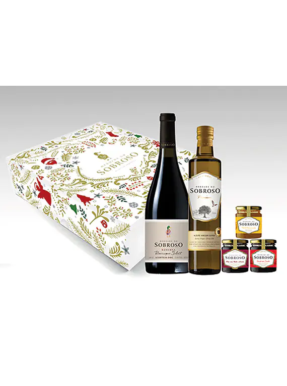 Conjunto Sobroso Reserva Tinto Azeite Compotas Mel 