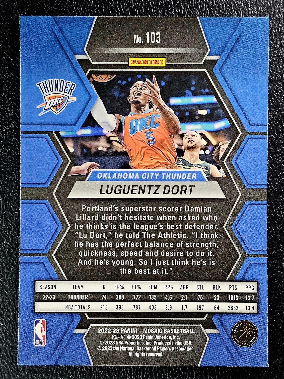 Luguentz Dort Base Card 2