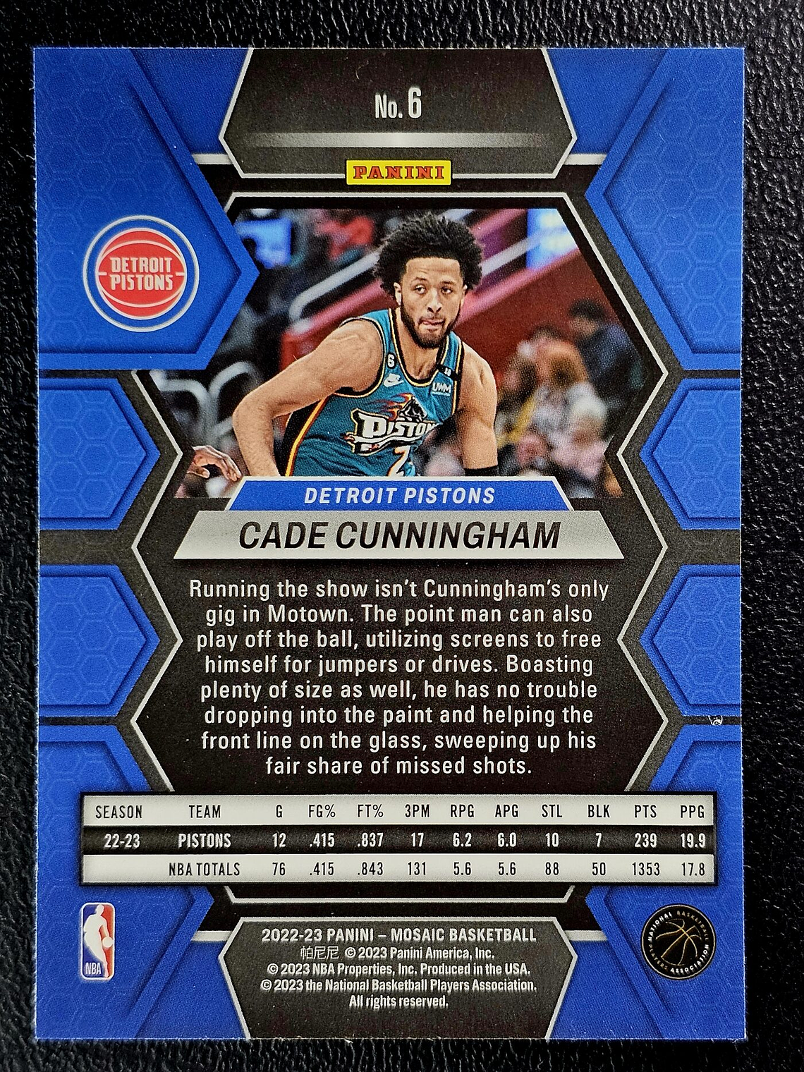Cade Cunningham Base Card 2