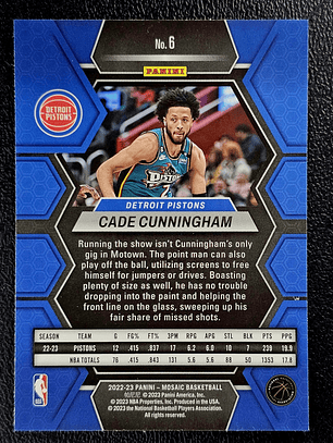 Cade Cunningham Base Card