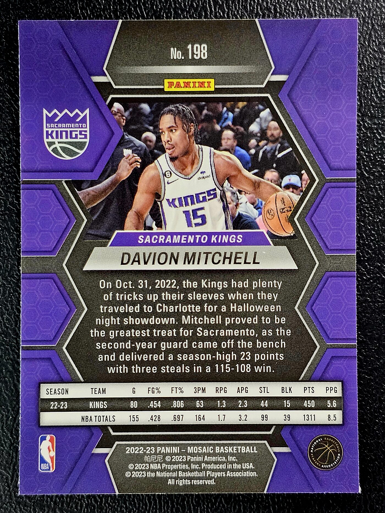 Davion Mitchell Base Card 2