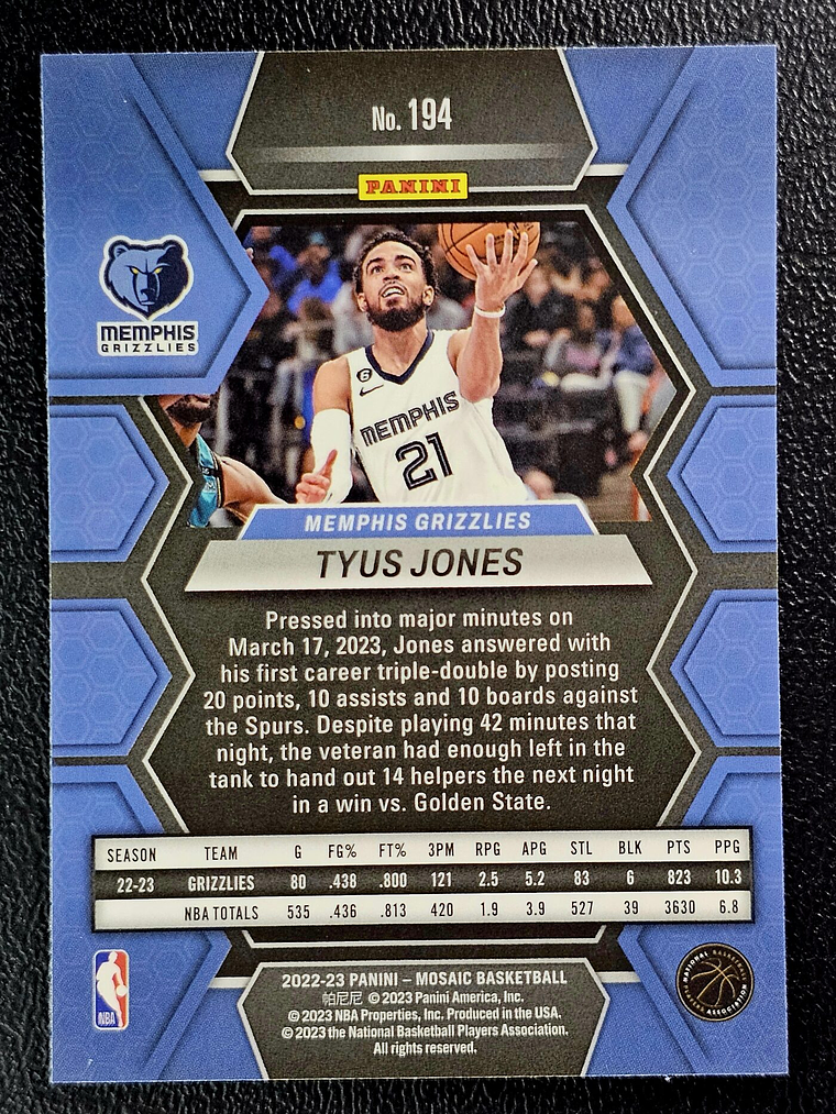 Tyus Jones Base Card 2